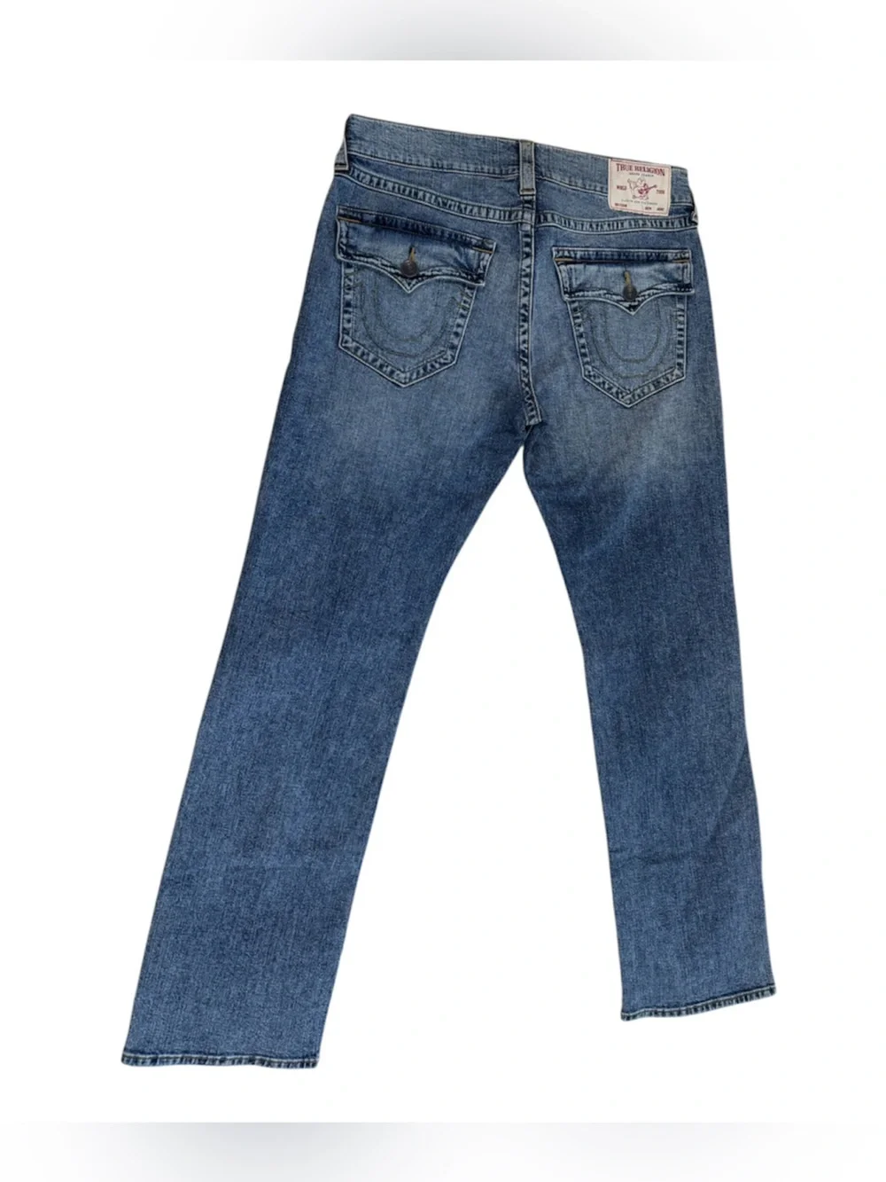 True Religion medium-wash men’s relaxed straight jean